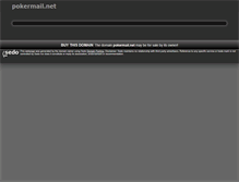 Tablet Screenshot of pokermail.net